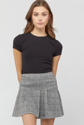Link to Plaid Pleated Mini Skirt Grey