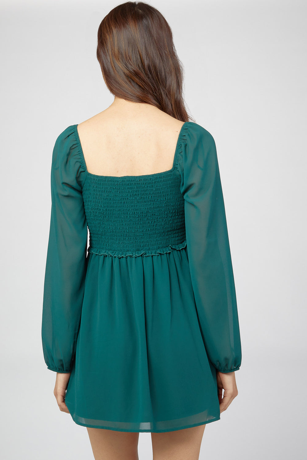 Smocked Mini Dress Jade