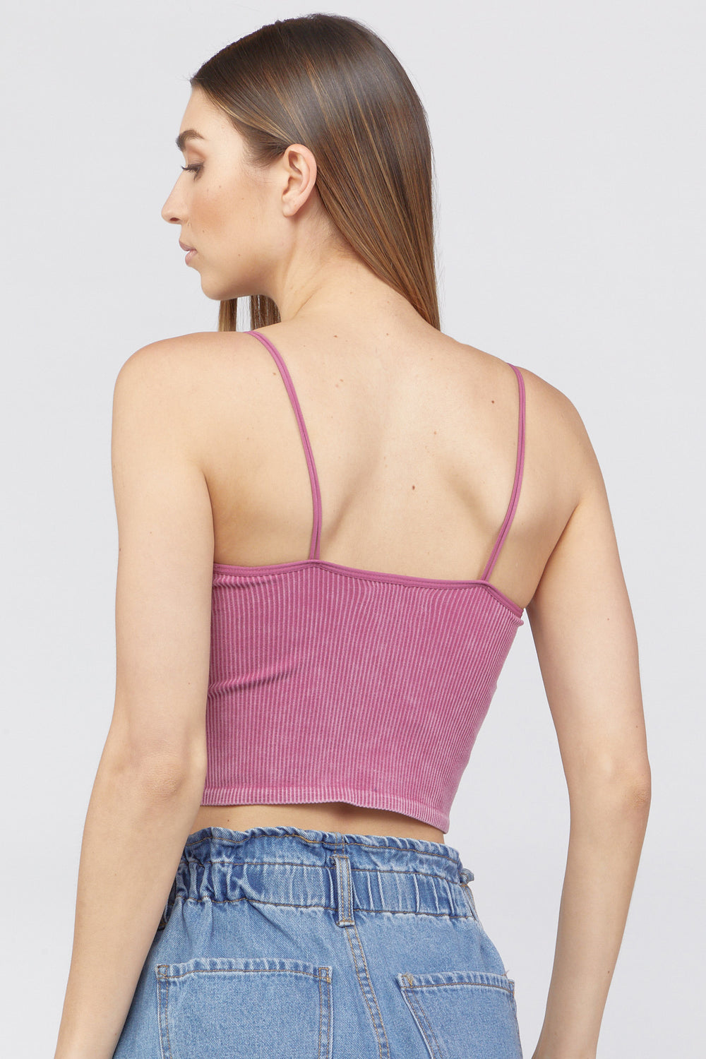 Seamless Double Strap Cami Dusty Rose