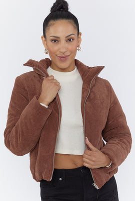 Link to Corduroy Puffer Jacket Brown