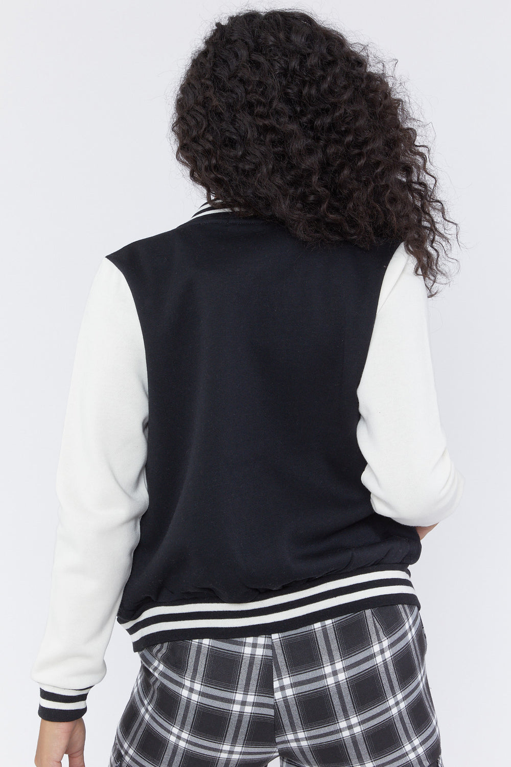 Varsity Fleece Jacket Black