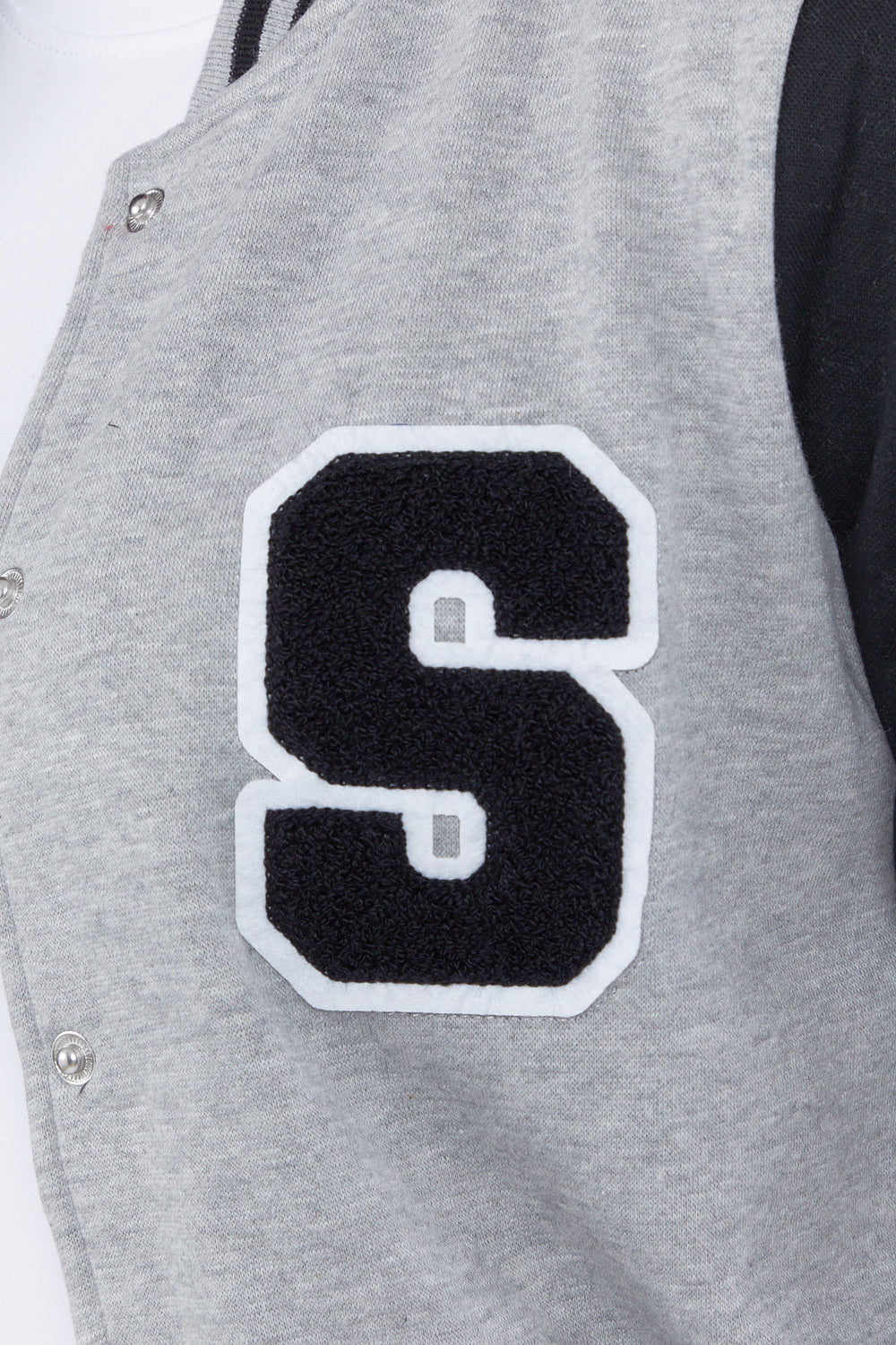 Varsity Fleece Jacket Heather Grey