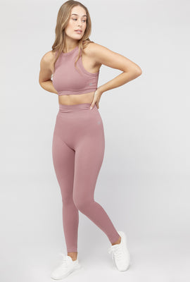 Link to Active Waffle Knit Leggings Dusty Rose