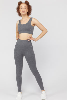 Link to Active Ribbed Leggings Black