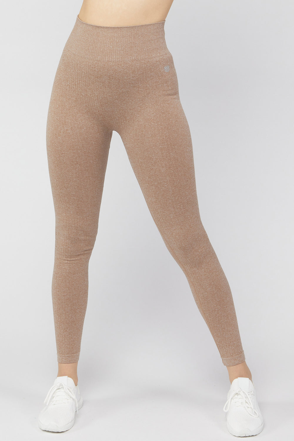 Active Ribbed Leggings Taupe