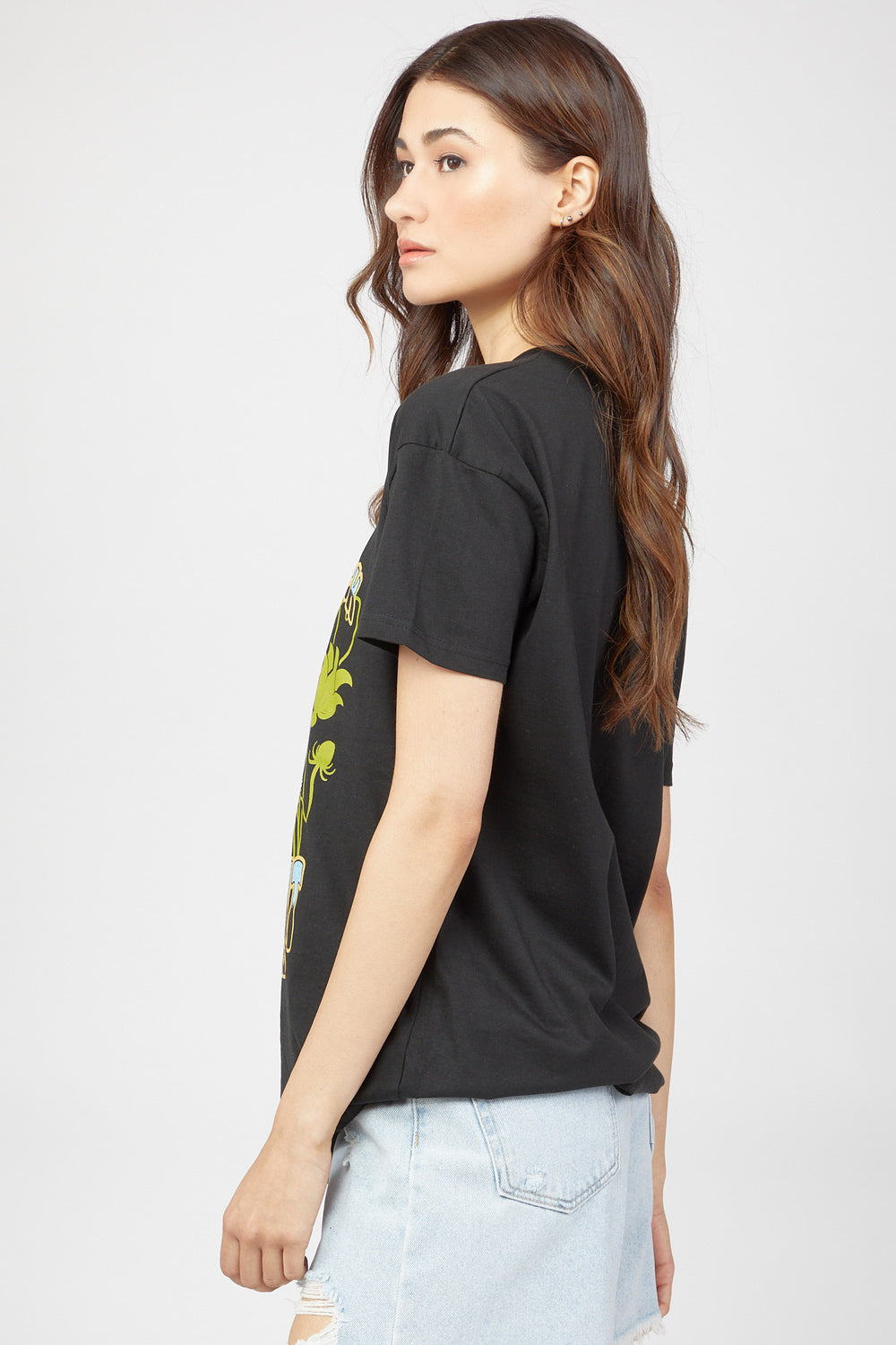 Don't Look Back Leave It All Behind Graphic Tee Black