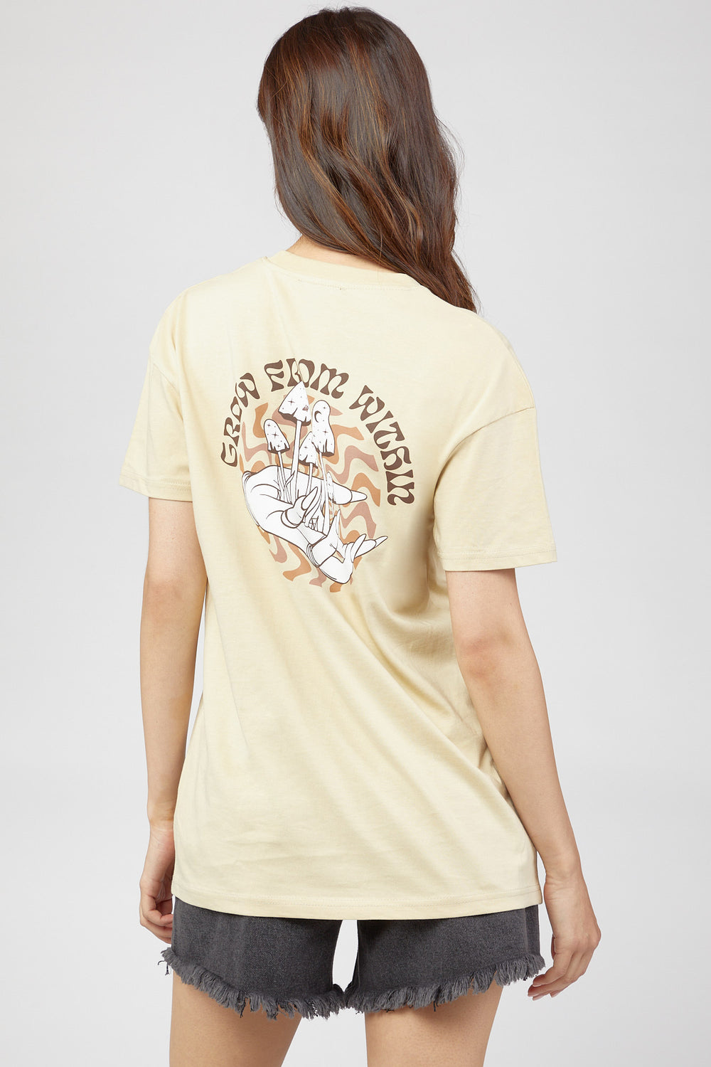 Grow From Within Graphic Tee Taupe