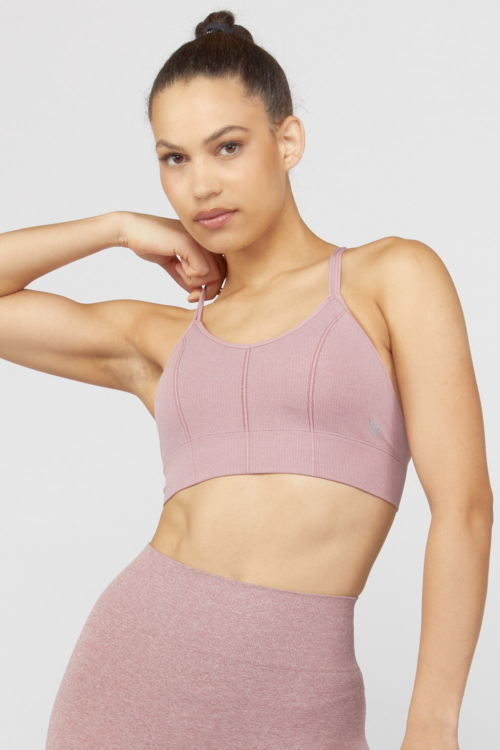 Crisscross Sports Bra Dusty Rose