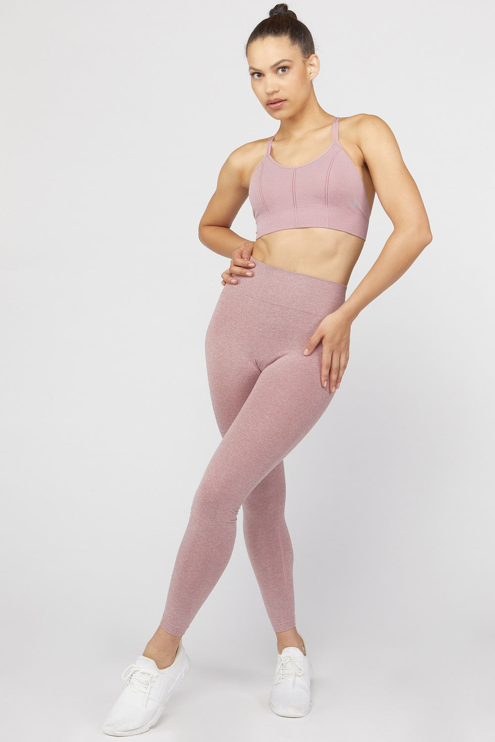 Crisscross Sports Bra Dusty Rose