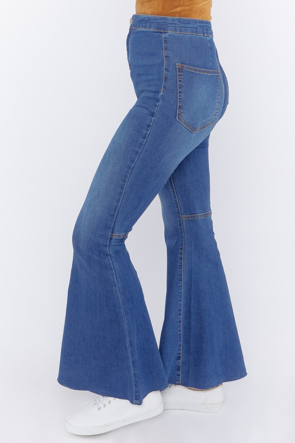 High-Rise Flare Jeans Medium Blue