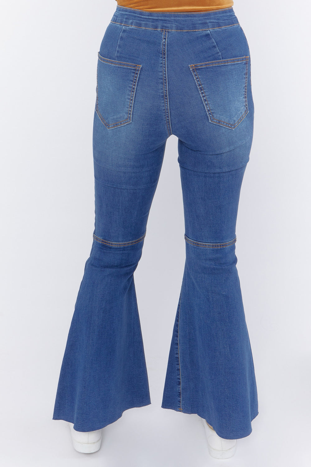 High-Rise Flare Jeans Medium Blue