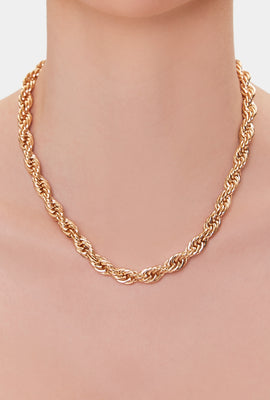 Link to Rope Chain Necklace Gold