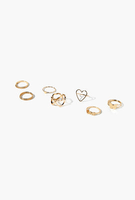 Link to Assorted Butterfly Ring Set Gold