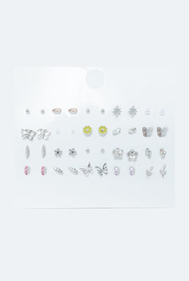 Link to Assorted Stud Earring Set Silver