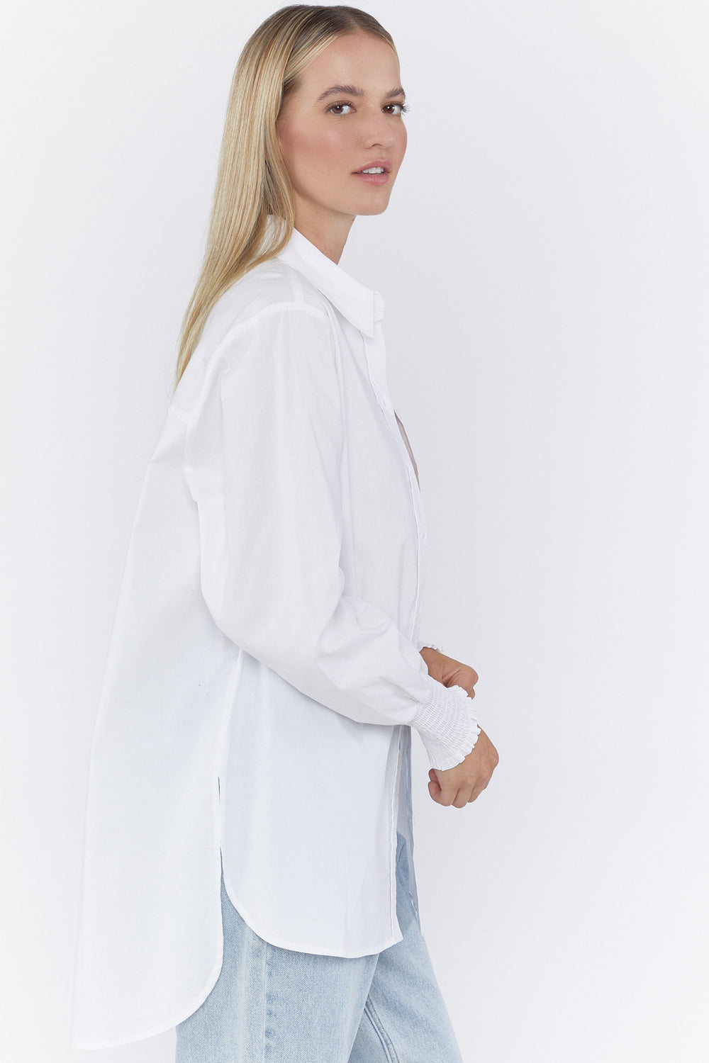 Poplin Oversized Shirt White