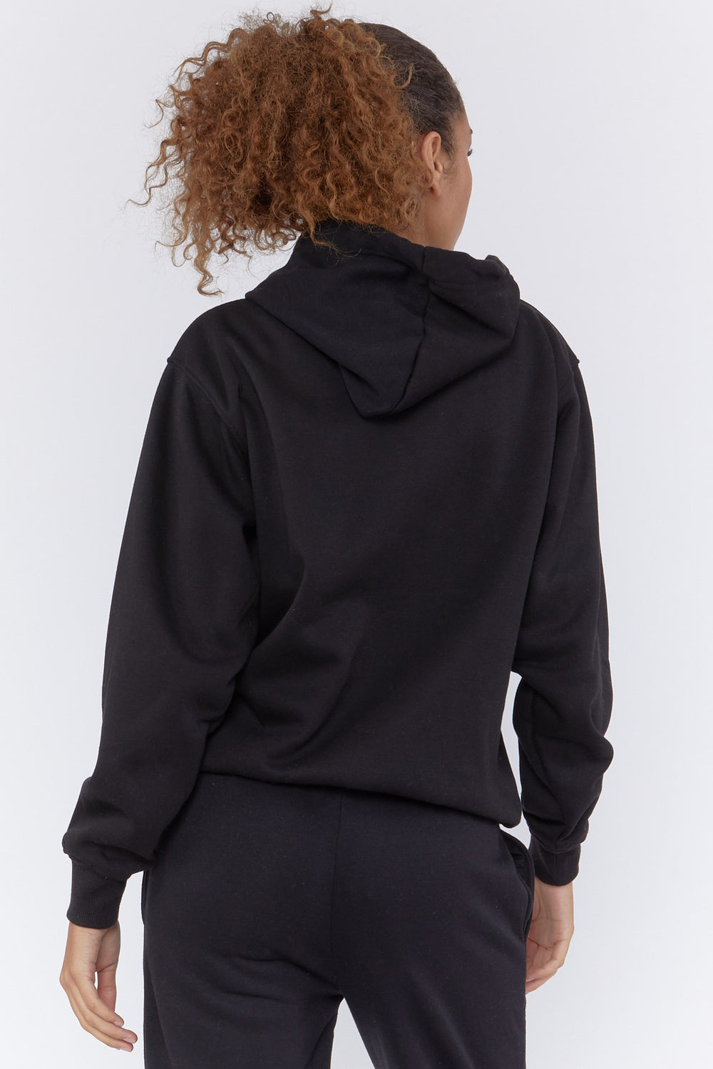 Oversized Fleece Hoodie Black