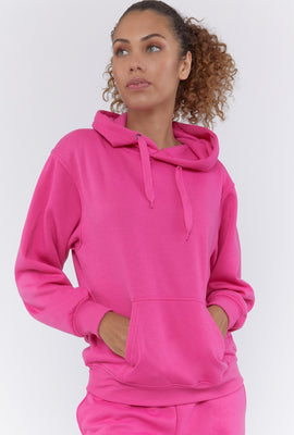 Link to Oversized Fleece Hoodie Dark Pink
