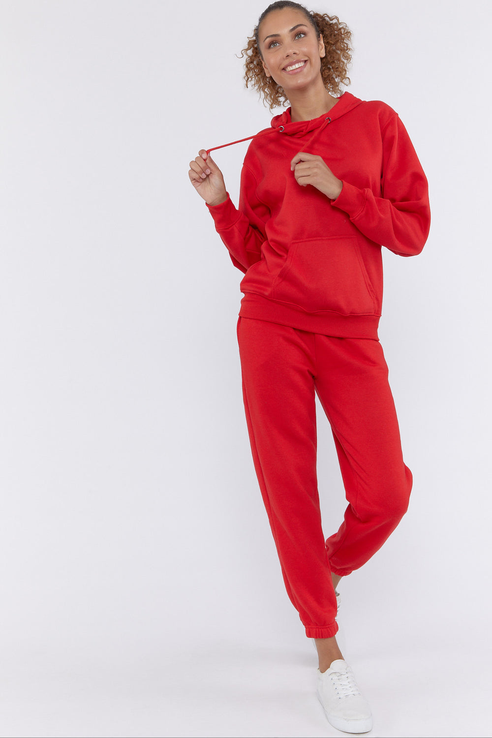 Basic Fleece Jogger Red