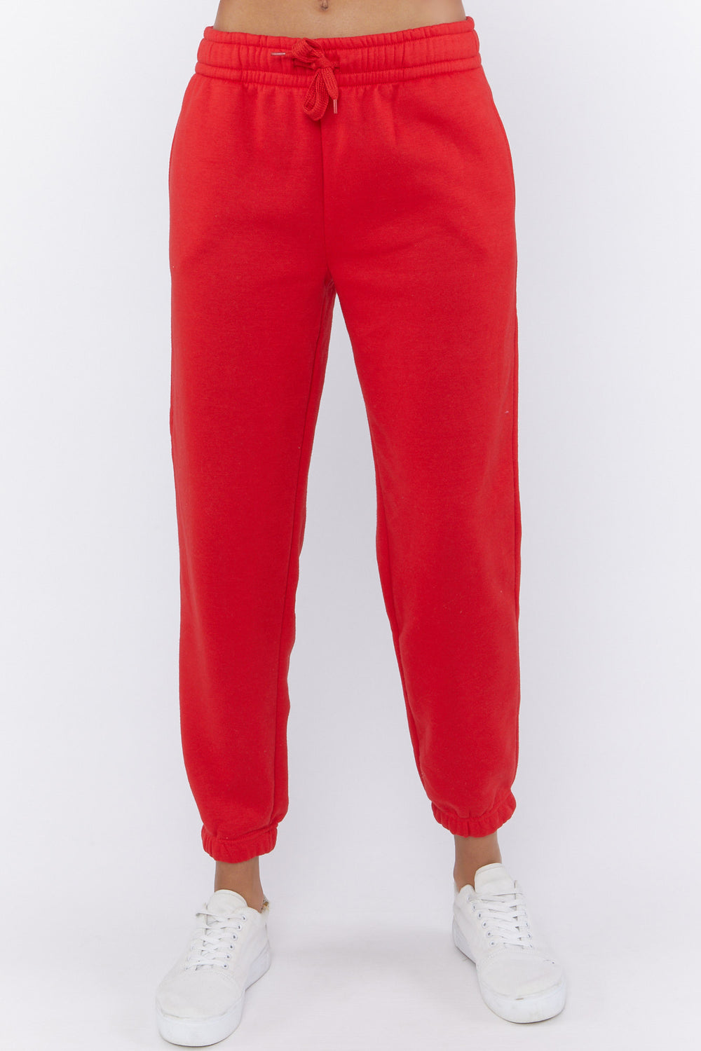 Basic Fleece Jogger Red