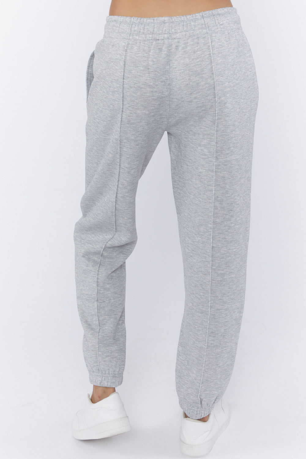 Seamed Fleece Jogger Heather Grey