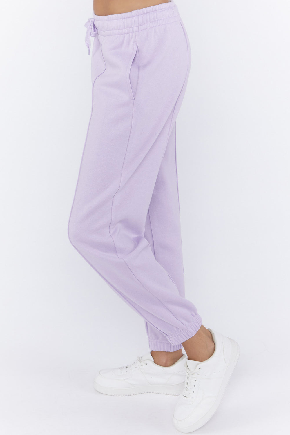 Seamed Fleece Jogger Lilac