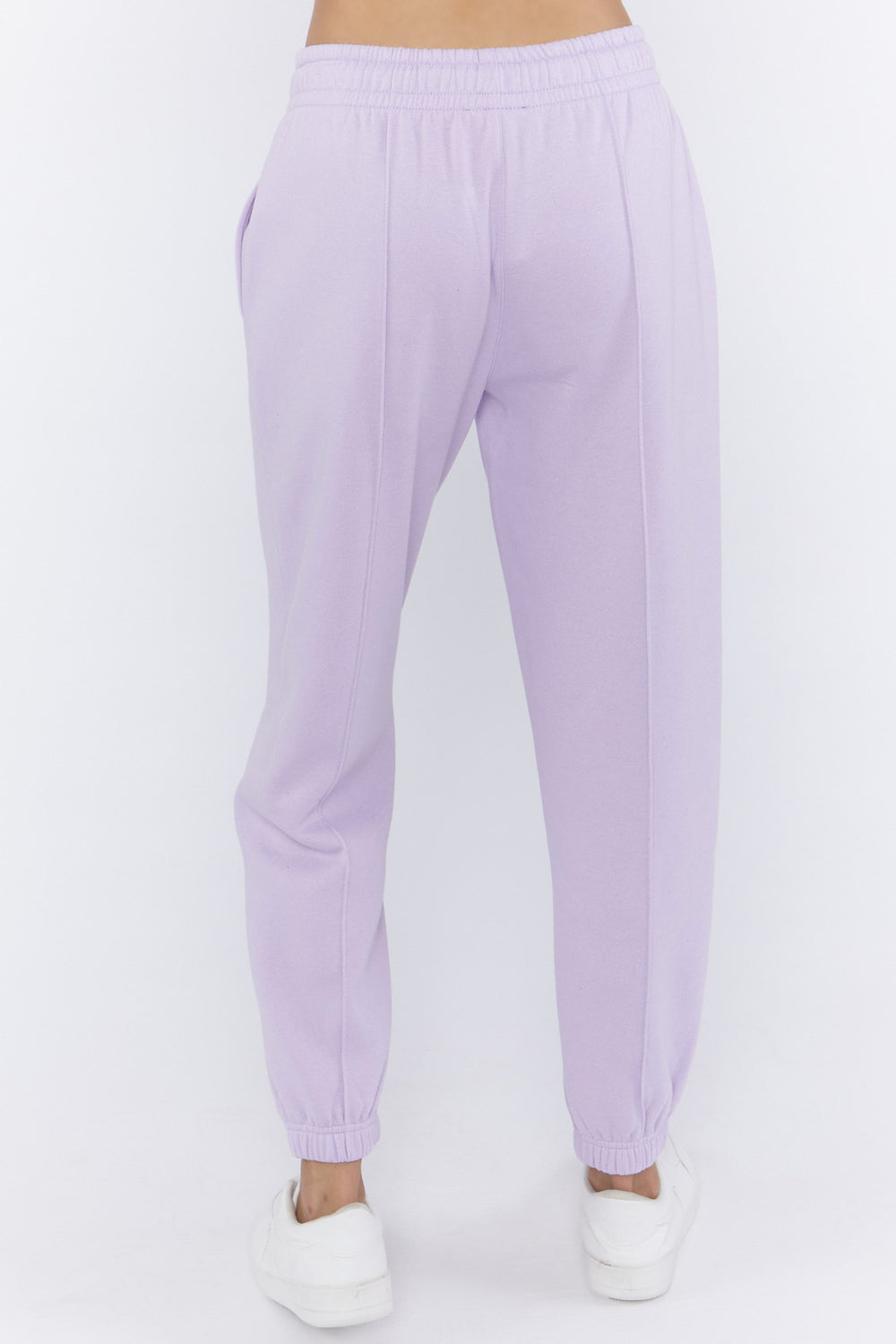 Seamed Fleece Jogger Lilac