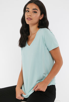 Link to Relaxed V-Neck T-Shirt Sage