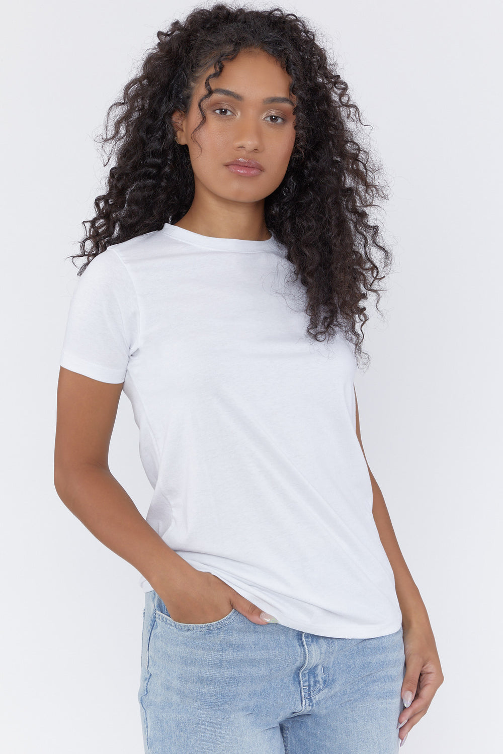 Basic Crew Neck Tee White