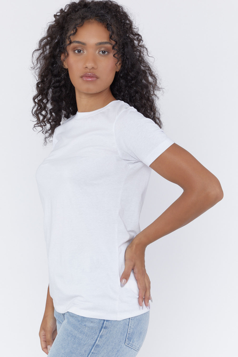 Basic Crew Neck Tee White