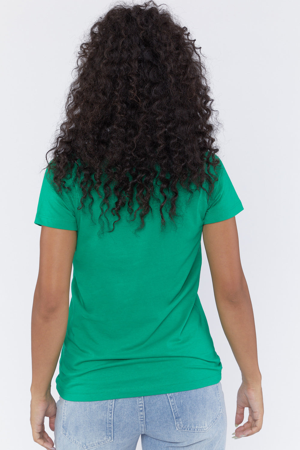 T-Shirt Ras Du Cou Basique Vert