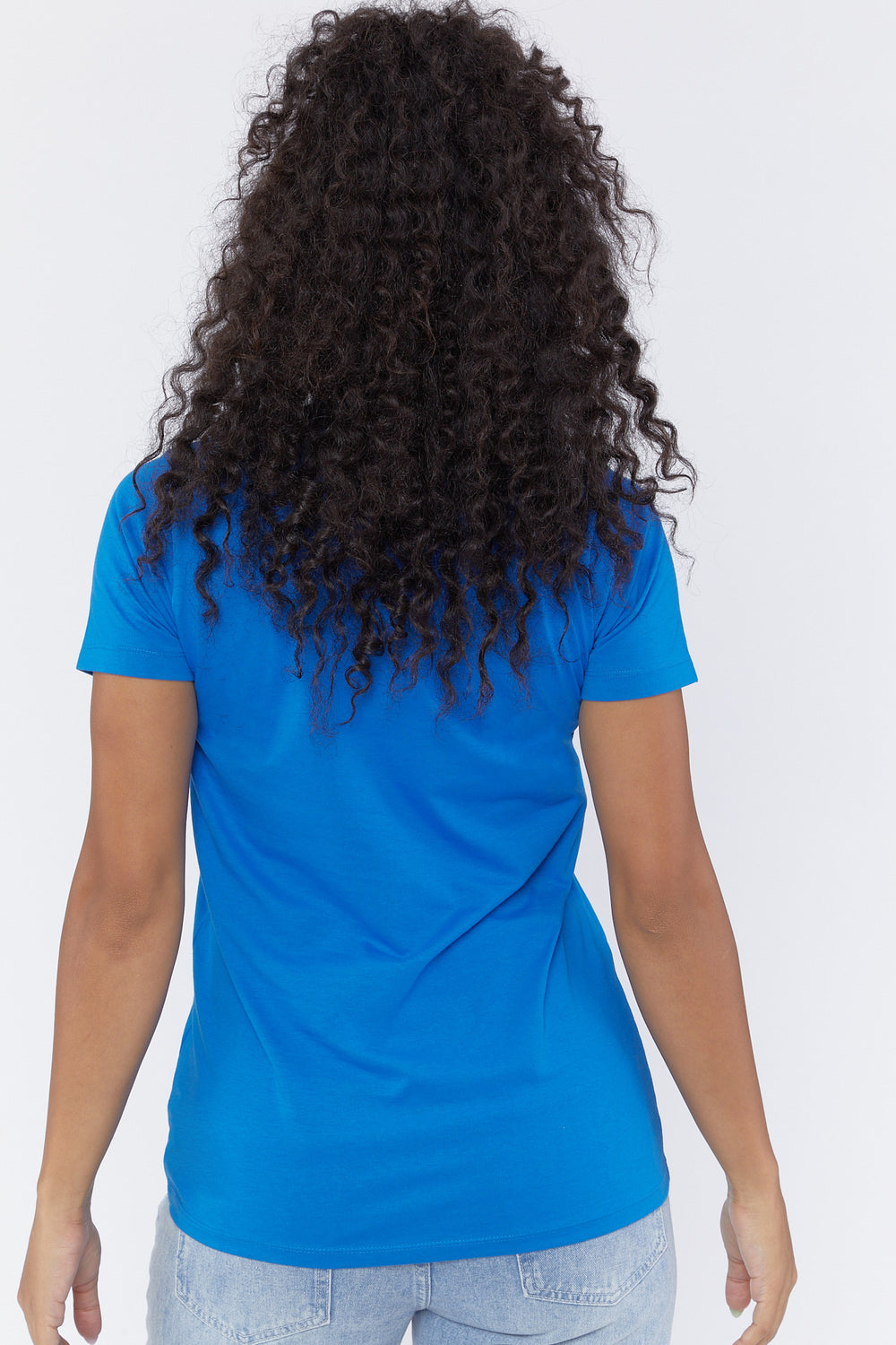 Basic Crew Neck Tee Blue