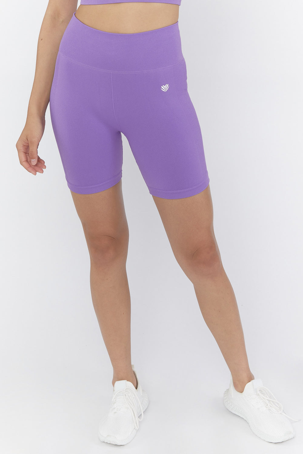Active Seamless Biker Shorts Purple