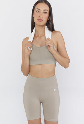 Link to Active Seamless Biker Shorts Taupe