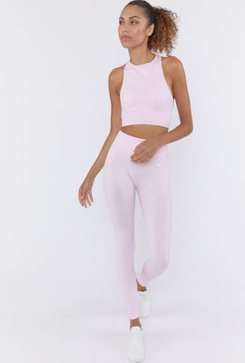 Link to Active Seamless Ribbed Leggings Light Pink