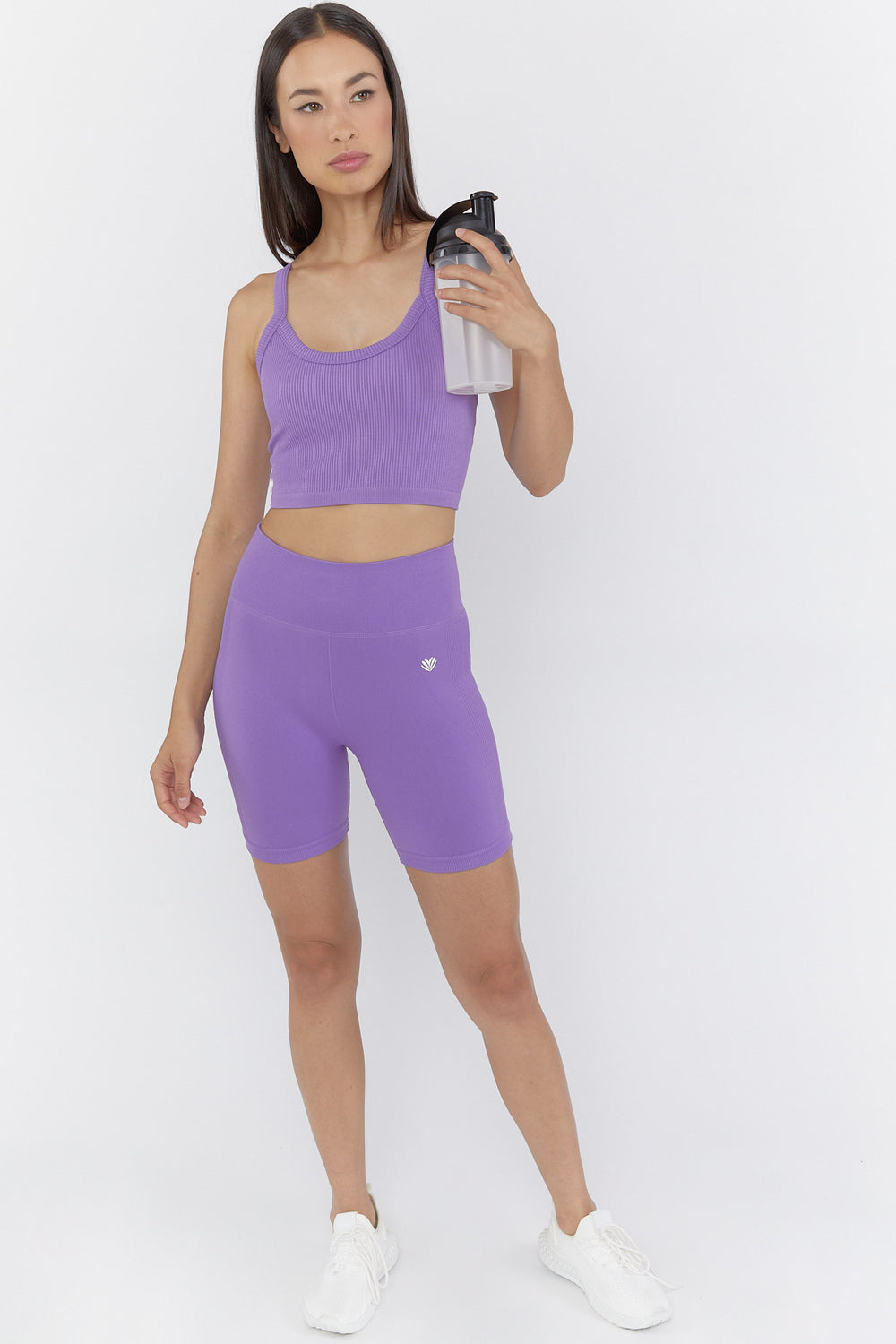 Active Seamless Ribbed Tank Top Purple