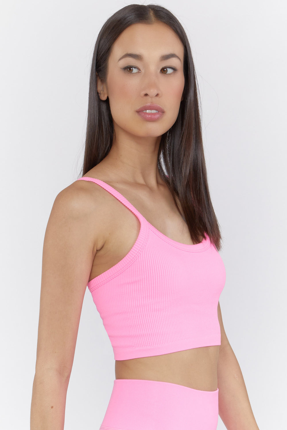 Active Seamless Ribbed Tank Top Pink