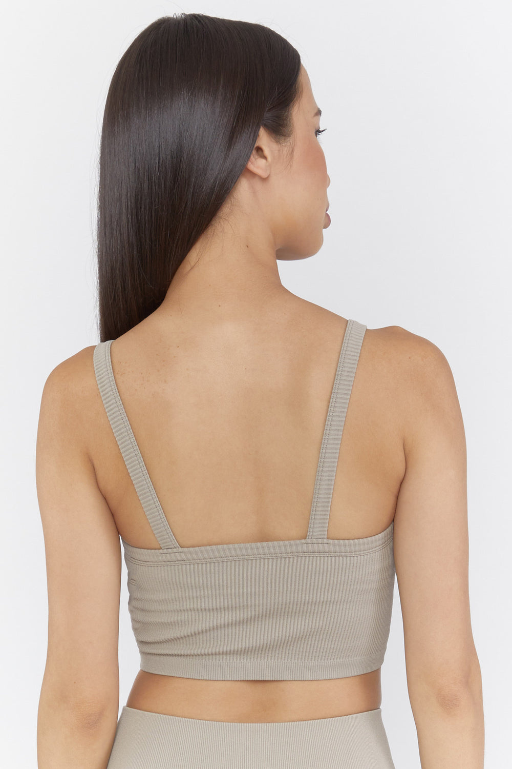 Active Seamless Ribbed Tank Top Taupe