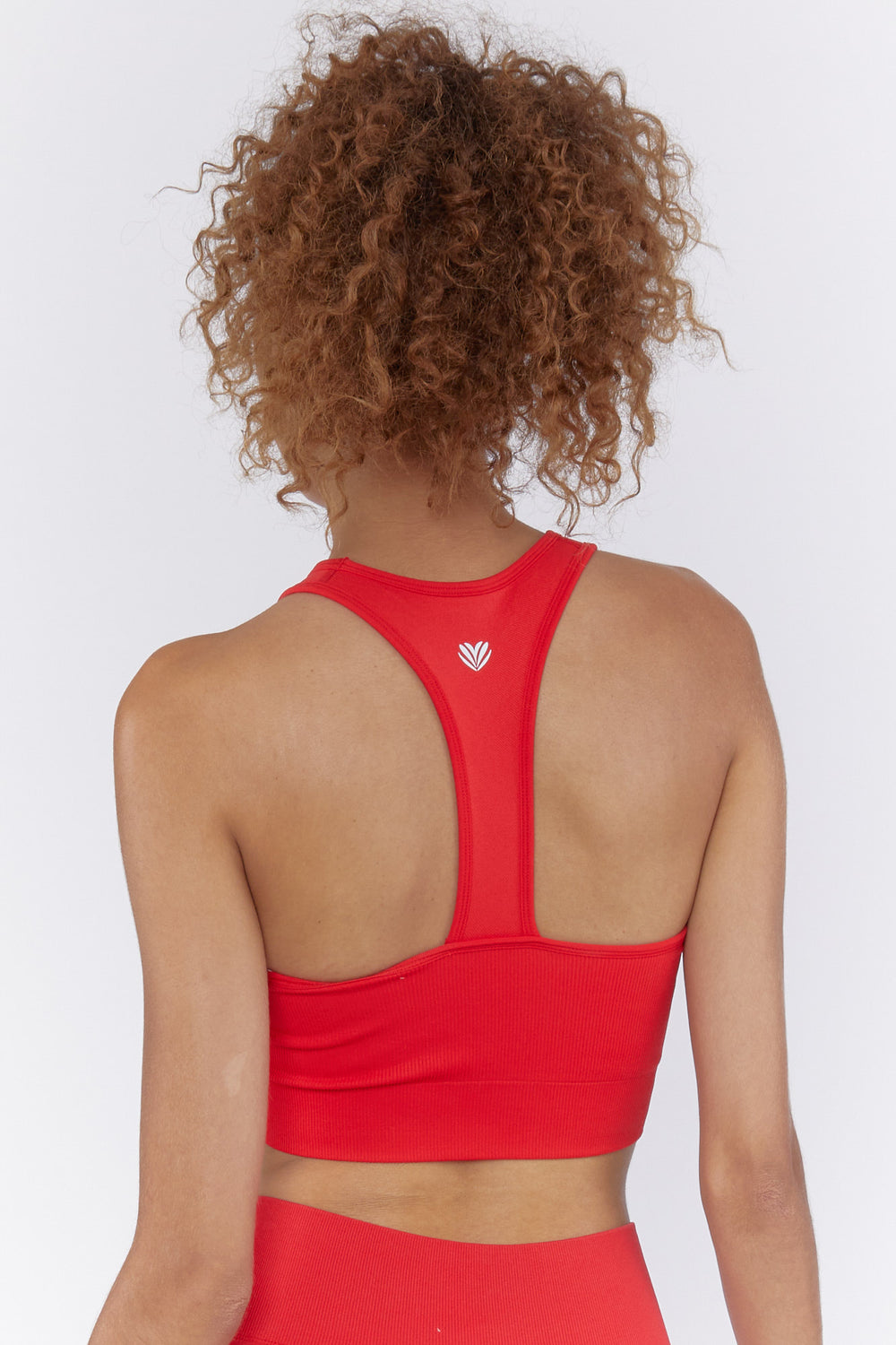 Active Seamless Cropped Tank Top Red