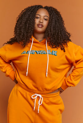 Link to Plus Size Airwalk Graphic Hoodie Orange