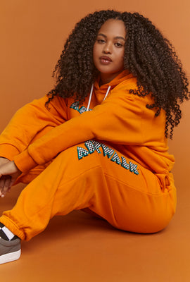 Link to Plus Size Airwalk Graphic Joggers Orange