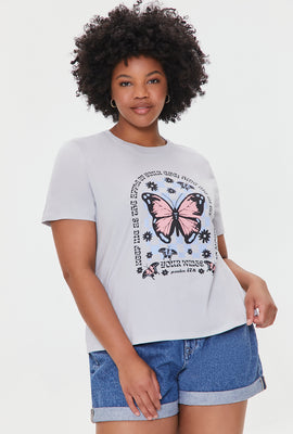 Link to T-Shirt En Coton Biologique - Grandes Tailles Gris