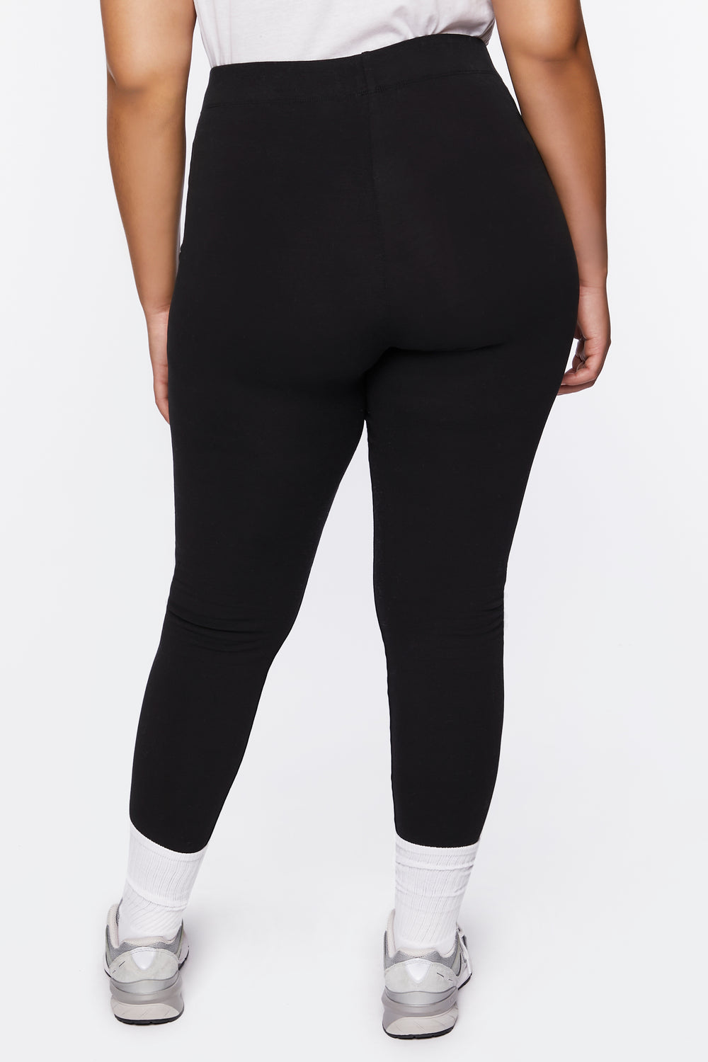 Plus Size Organically Grown Cotton Leggings Black