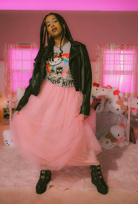 Link to T-Shirt Imprimé Hello Kitty & Friends Taille Plus Gris