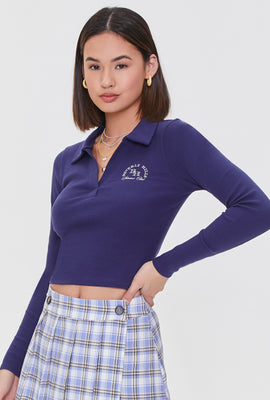 Link to Ribbed Beverly Hills Graphic Top Navy