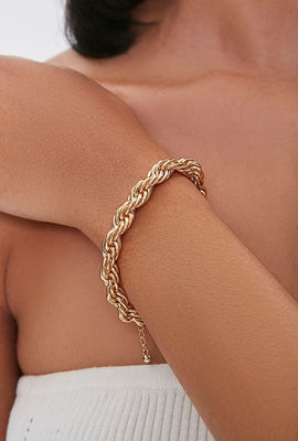 Link to Twisted Chain Bracelet Gold