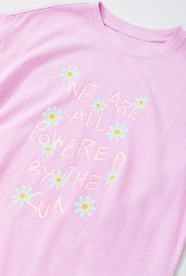 Link to We Are All Powered By The Sun Graphic Tee Pink
