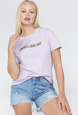 Link to Have A Nice Day Graphic Tee Purple