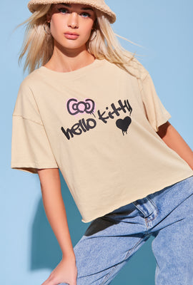 Link to Hello Kitty Graphic Tee Taupe