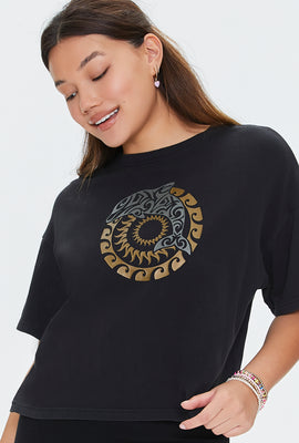 Link to Dolphin Graphic Cropped Tee Charcoal