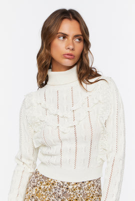 Link to Cable Knit Turtleneck Sweater Cream